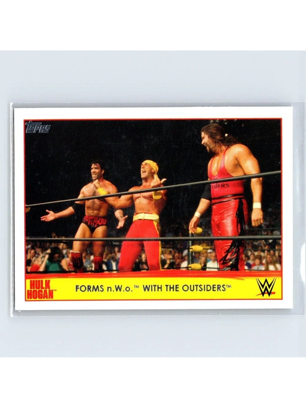 2015 Topps WWE Forms n.W.o. with The Outsiders #20 Hulk Hogan Tribute